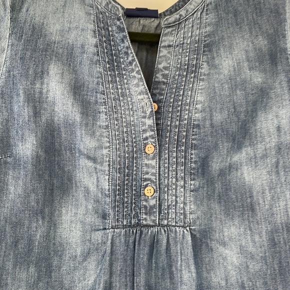 J.Jill Denim a indingo Dyed Boho  Tunic. Size M. NWT. - Picture 2 of 3